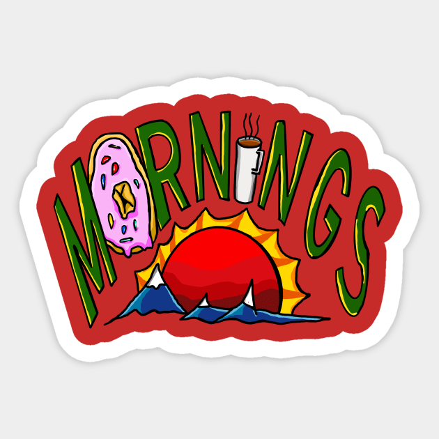 Morning Person Sticker by Salty Pretzel